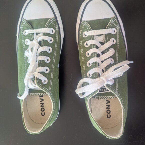 Green Canvas Converse All Stars - Picture 4 of 5